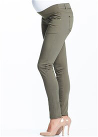 maternity khaki skinny jeans soon