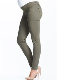 khaki skinny jeans maternity soon