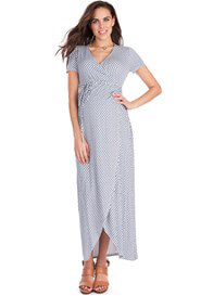dress shower baby dresses gigi seraphine maxi faux wrap sky maternity aud stylish
