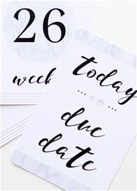 Blossom & Pear - Pregnancy Milestone Cards in Marble