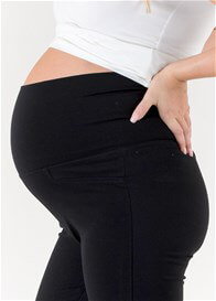 Floressa - Amber Black Ponte Maternity Suiting Pants | Queen Bee