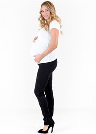 Floressa - Amber Black Ponte Maternity Slim Pants | Queen Bee