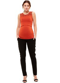 Black Maternity Office Trousers by Queen mum