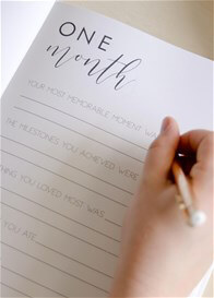 Blossom & Pear - Hello Little Love Pregnancy & Baby Journal in Grey