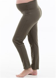 Archer French Terry Maternity Pants in Olive by Trimester