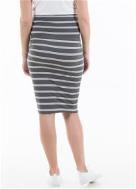 Glenn Striped Maternity Pencil Skirt by Trimester