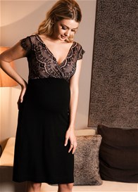 Rosa Maternity Evening Dress in Vintage Blush by Tiffany Rose