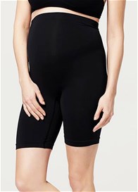 Seamless Maternity Underwear Long Shorts in Black by Noppies