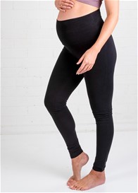 Oasis Over Belly Maternity Leggings in Black by Trimester