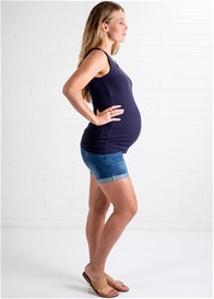 Lait & Co - Bardot Maternity Denim Shorts | Queen Bee