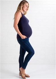 Trimester - Claire Postpartum Nursing Tank Top - Navy | Queen Bee