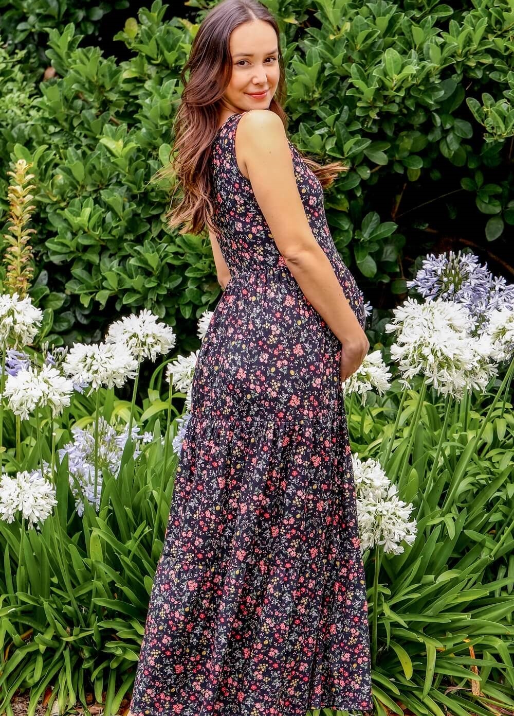 Floressa - Briar Tiered Nursing Maxi Dress