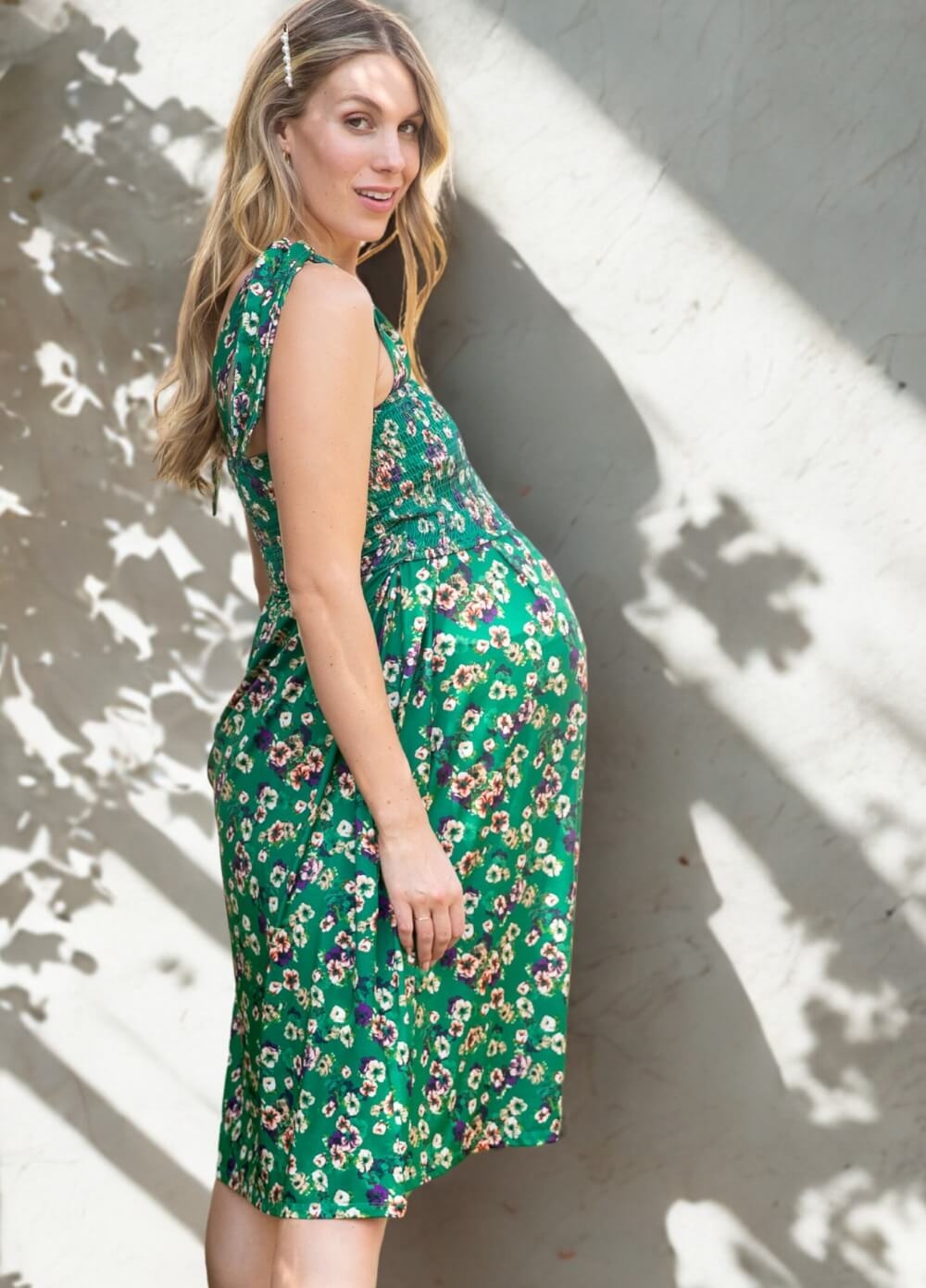Floressa - Carli Smocked Nursing Dress