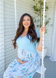 Ambra Bamboo Maternity Crossover Crop