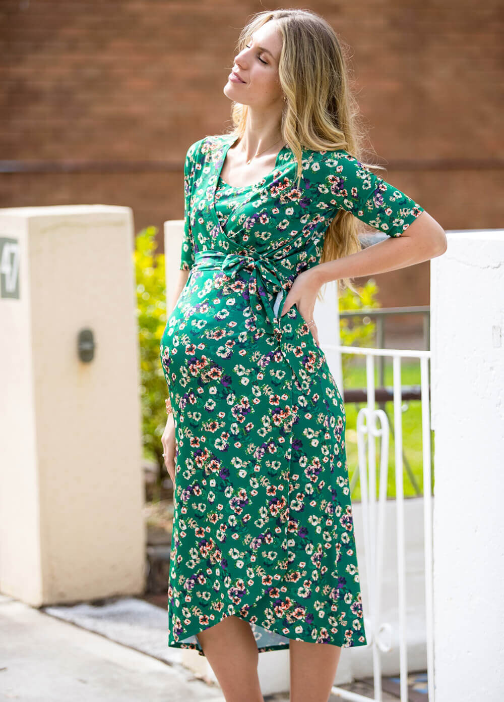 Floressa - Leonie Pregnancy & Nursing Wrap Dress