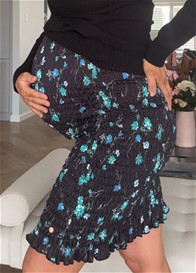 Floressa - Rhodes Smocked Skirt in Midnight Floral