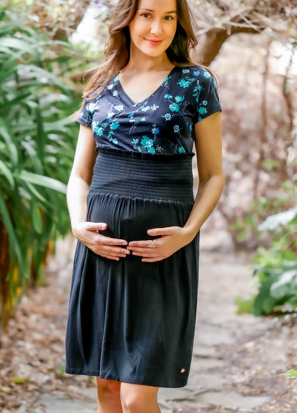 Floressa - Rosaline Gathered Skirt in Black