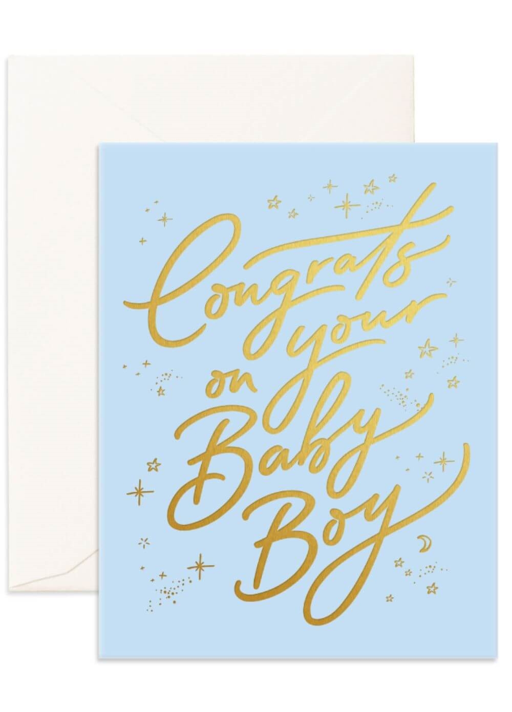 Fox & Fallow - Congrats Baby Boy Greeting Card