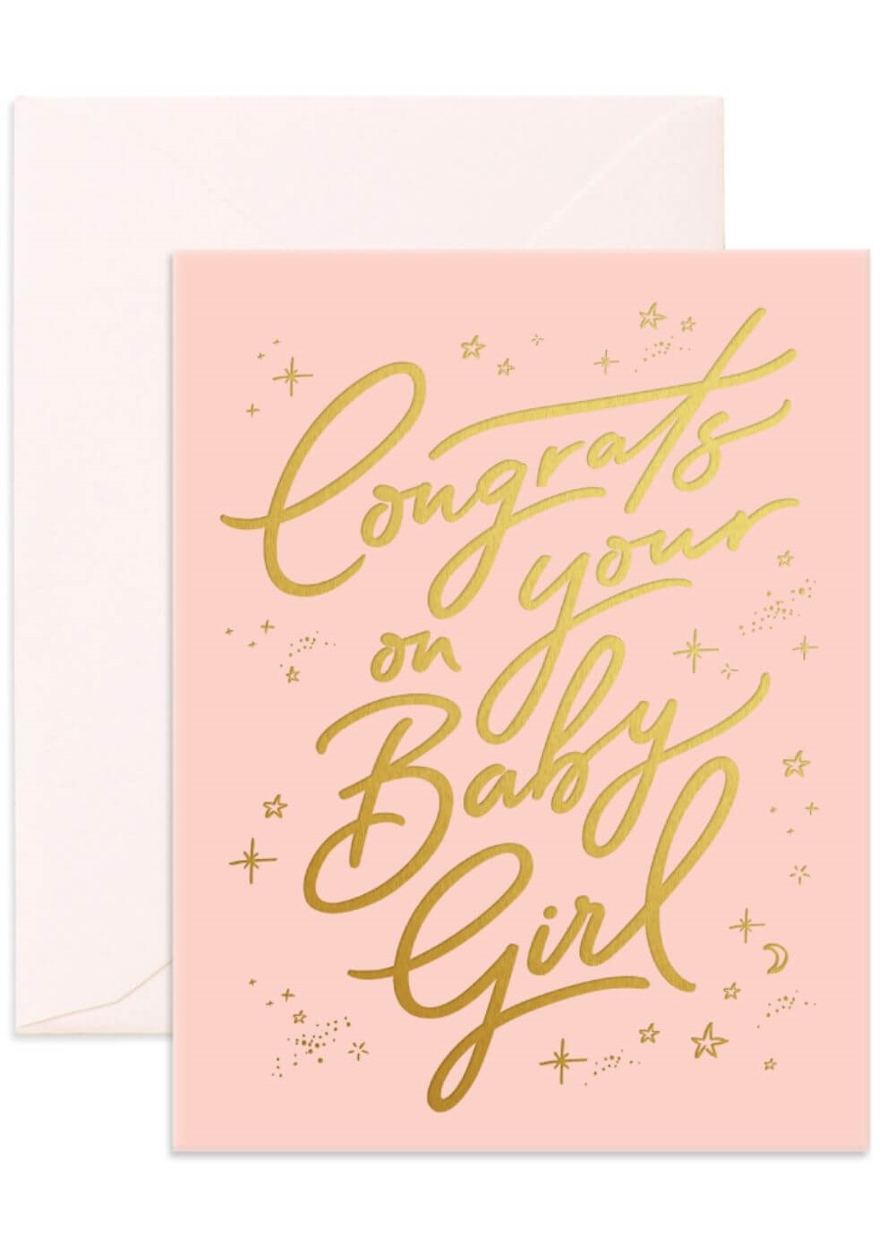 Fox & Fallow - Congrats Baby Girl Greeting Card