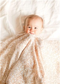 Fox & Fallow - Organic Muslin Swaddle in Golden Vines