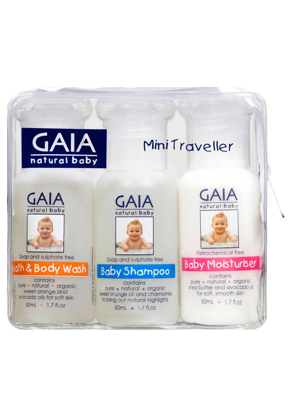 Queen Bee Natural Baby Mini Traveller Pack by GAIA Skin Naturals