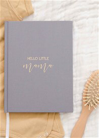 Blossom & Pear - Hello Little Mama Pregnancy Journal in Grey