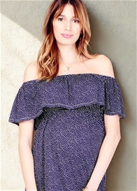Ingrid & Isabel - Off The Shoulder Midi Dress - ON SALE