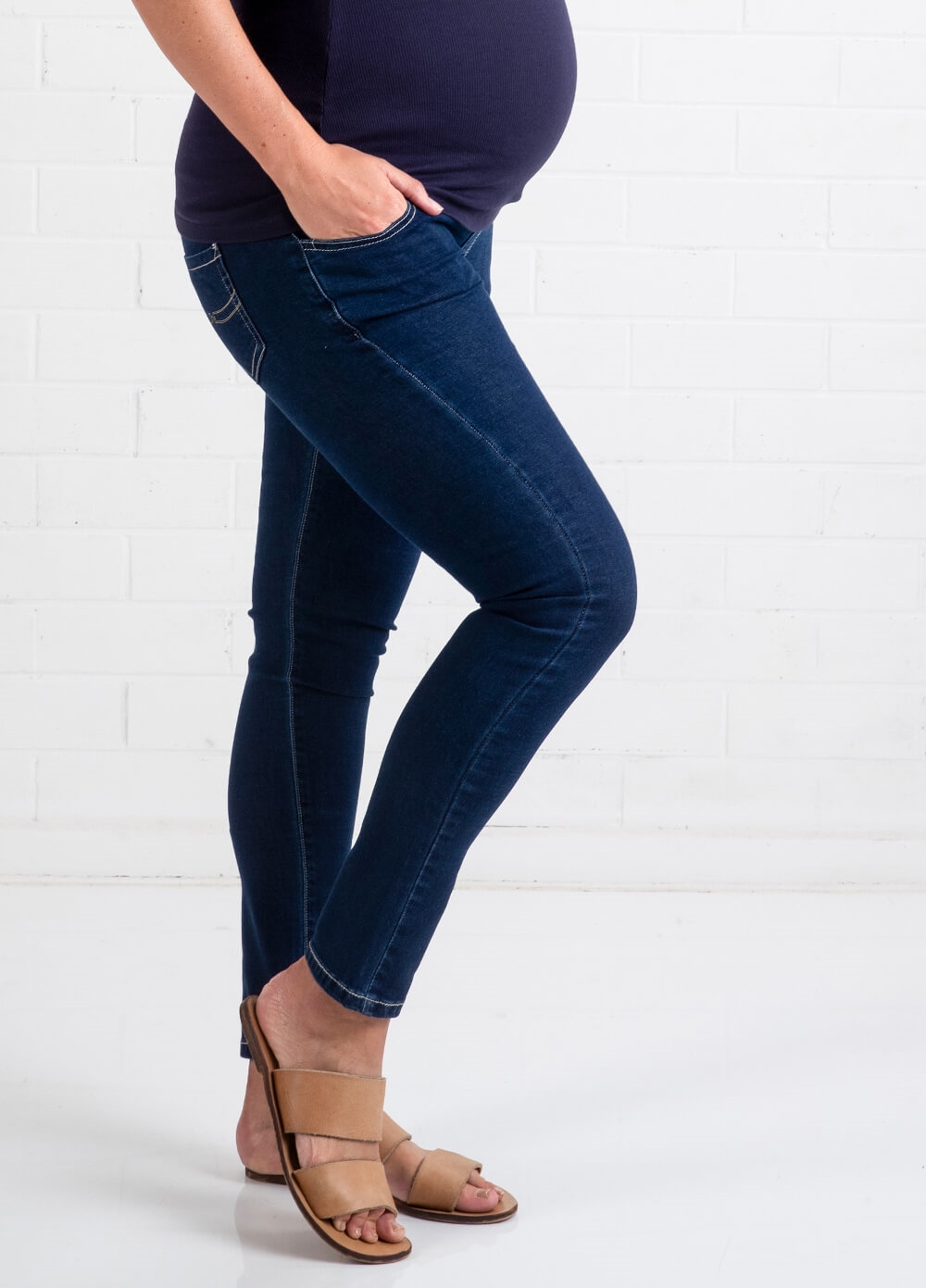 Lait & Co - Christophe Ankle Jeans in Blue