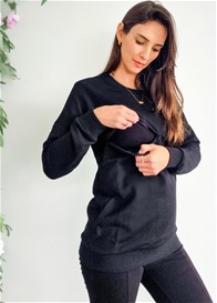 Lait & Co - Deanna Nursing Jumper in Black