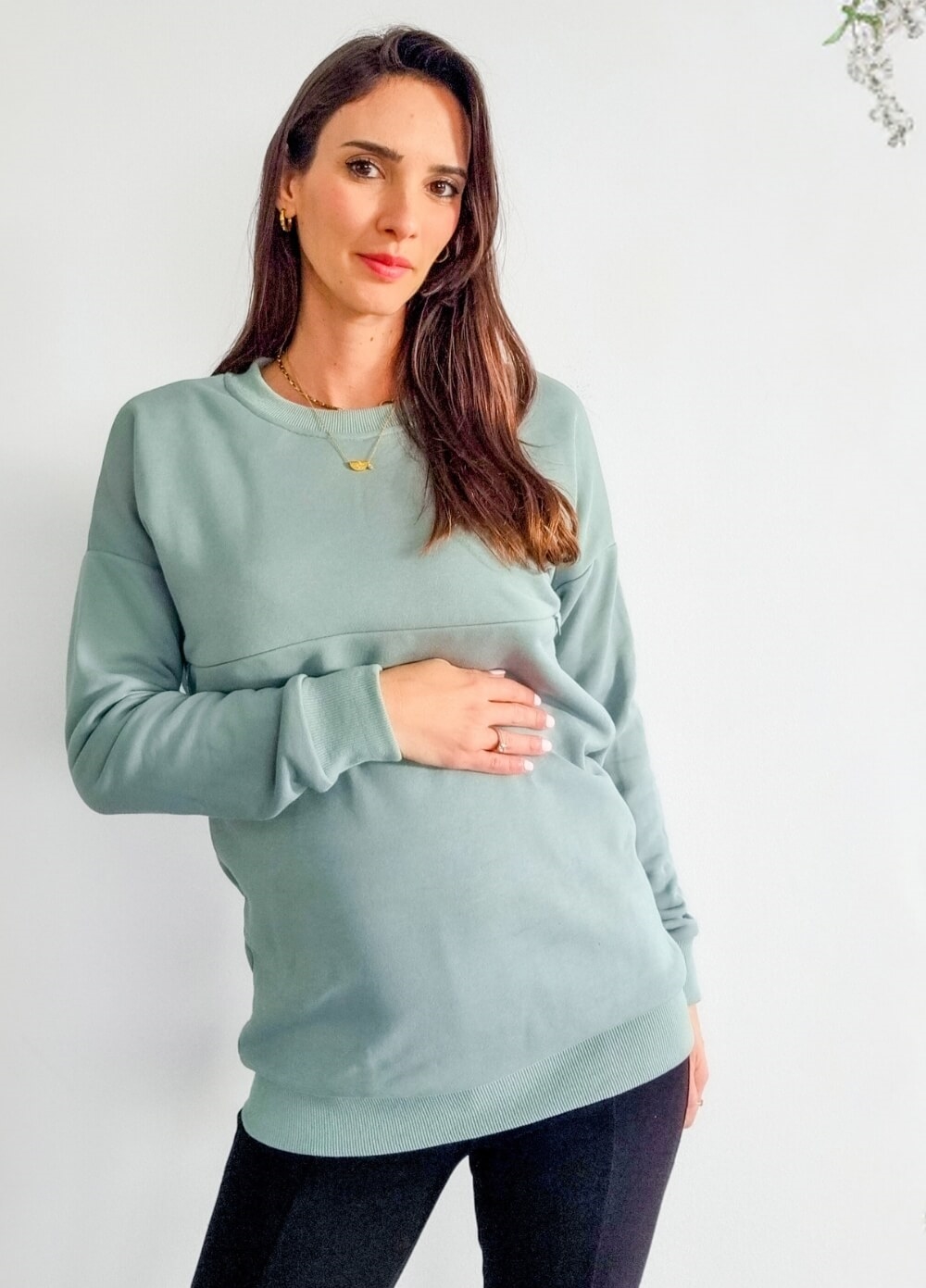 Lait & Co - Deanna Nursing Jumper in Mint