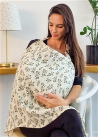 Lait & Co - Florian Nursing Apron Cover in Foliage