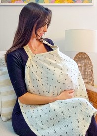 Lait & Co - Florian Nursing Apron Cover in Tiny Cherry Print