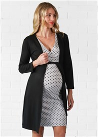 Lait & Co - Jonquil Nursing Sleep Set in Grey Polkadot