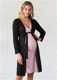 Lait & Co - Jonquil Nursing Sleep Set in Pink Polkadot