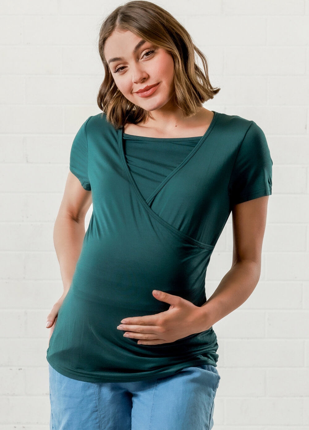 Lait & Co - Laetitia Nursing Top in Green