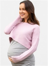 Lait & Co - Loren Ribbed Knit Crop Top in Pink