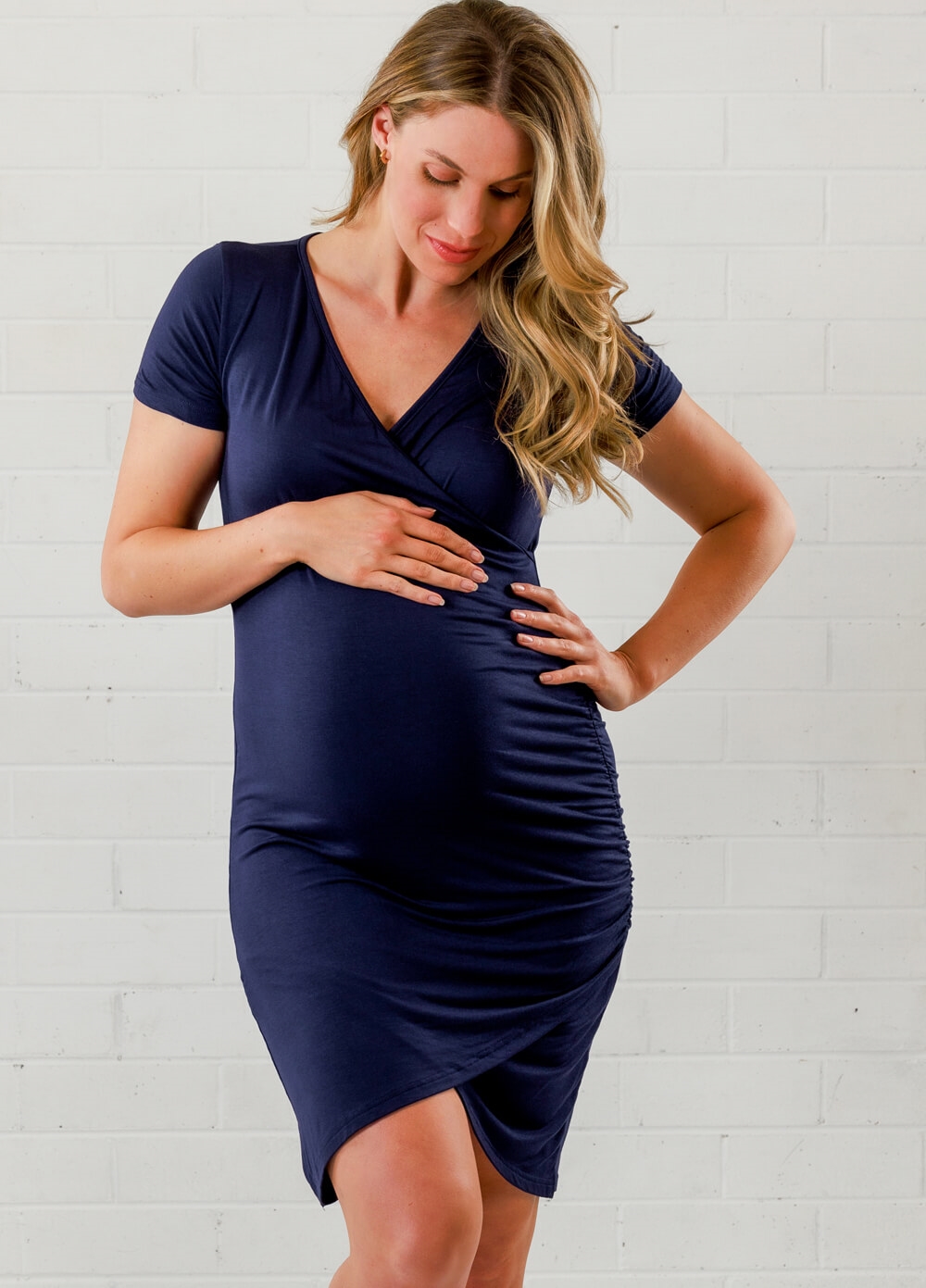 Lait & Co - Lourdes Nursing Dress in Navy