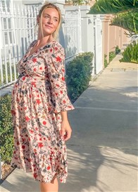 Lait & Co - Marian Dress in Natural Floral