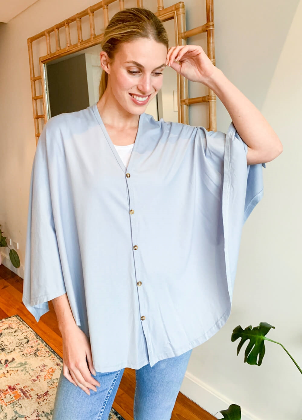 Lait & Co - Nursing Couverture in Pale Blue