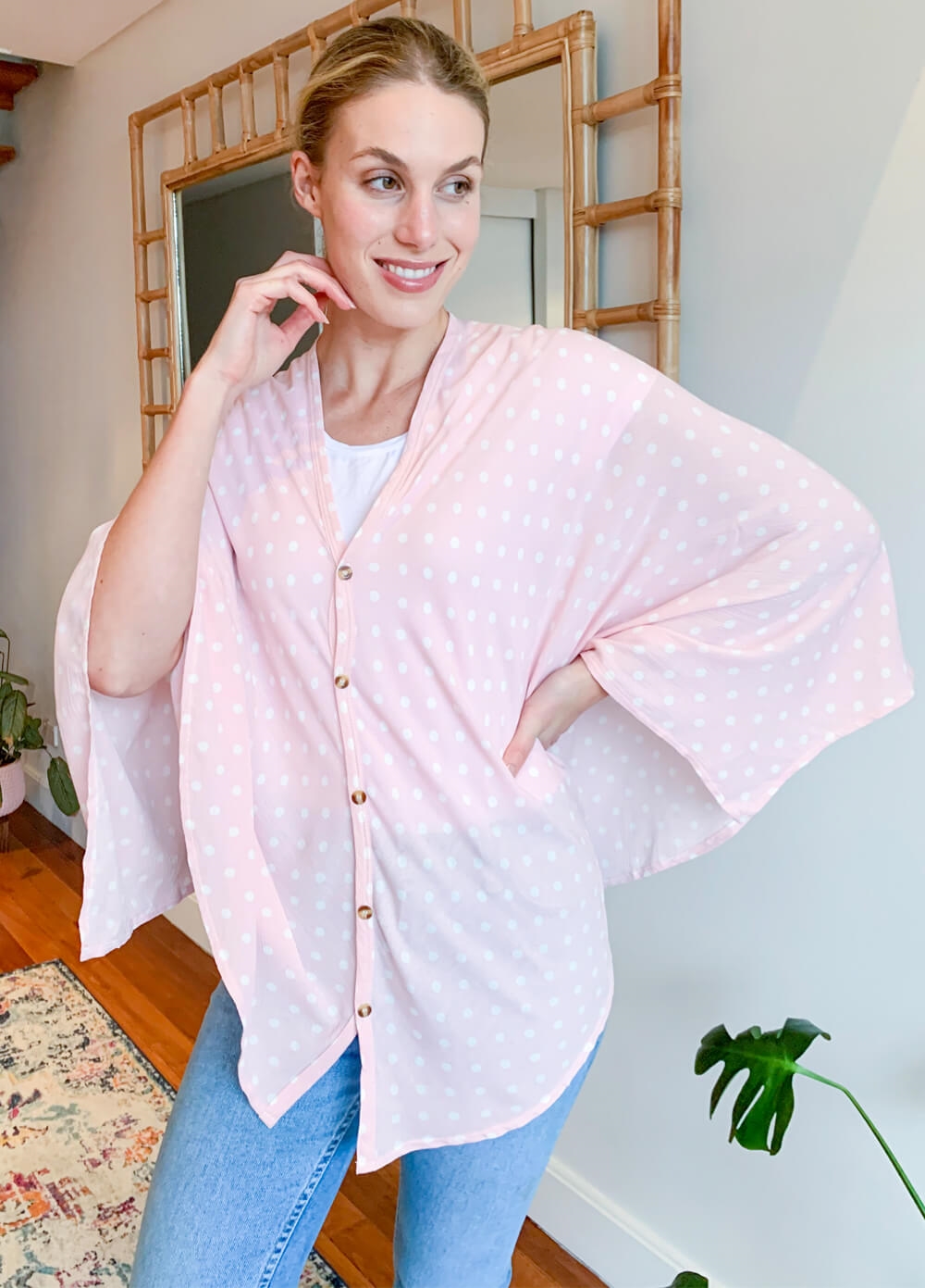 Lait & Co - Nursing Couverture in Pink Polkadot