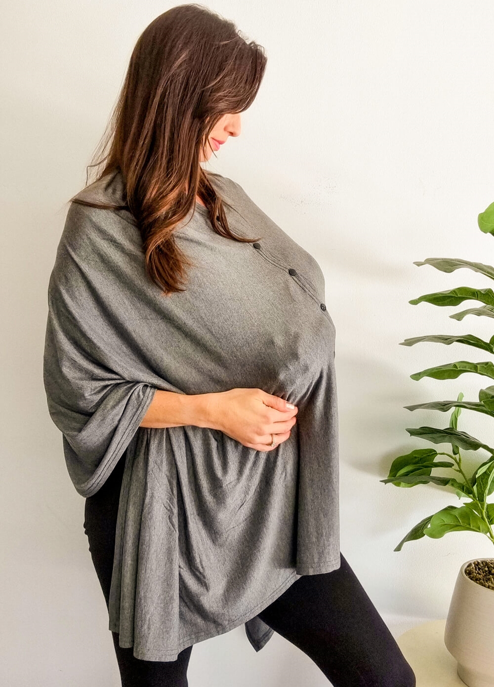 Lait & Co - Samira Nursing Cover in Charcoal