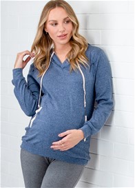 Lait & Co - Zurie Brushed Nursing Hoodie in Navy