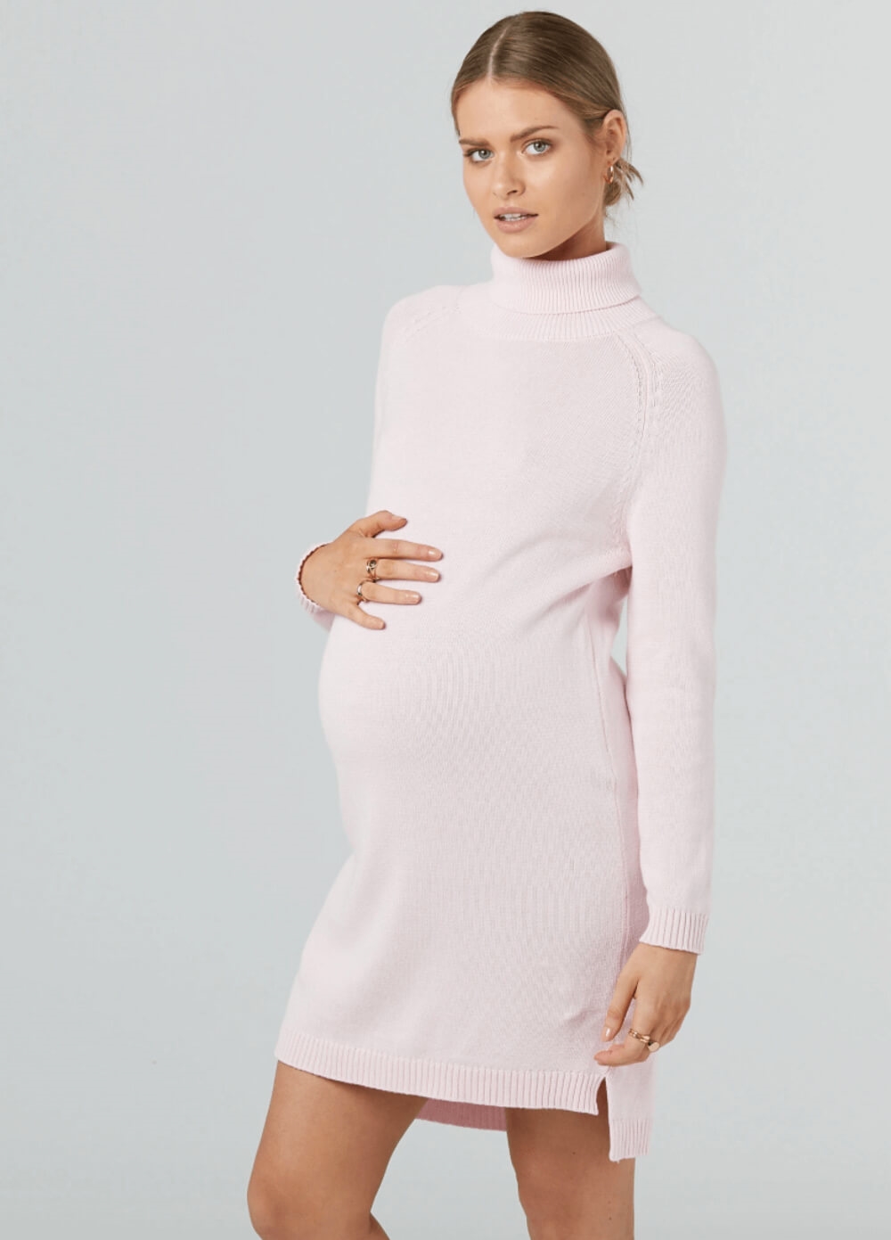 Tranquil Knit Maternity Nursing Dress 