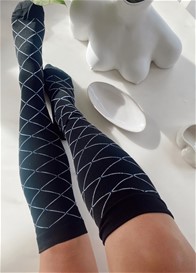 Mama Sox - Delight Compression Socks in Black Diamond