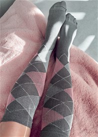 Mama Sox - Excite Compression Socks in Grey Argyle