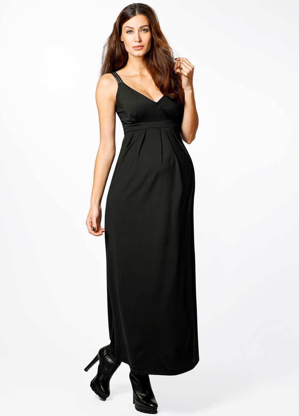 Celeste Maternity Evening Maxi Gown in Black by Noppies