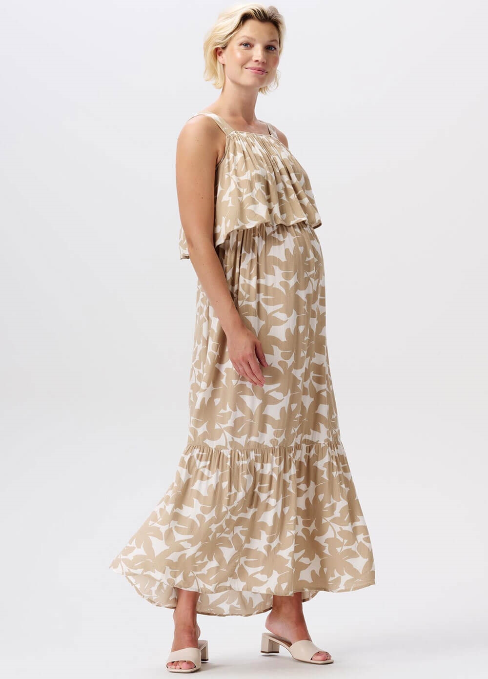 Vestito Maternità Vestito Allattamento Noppies Maternity Vaala - Manica Lunga, Cotone, Comodo E Pratico Abbigliamento Maternità Cotone