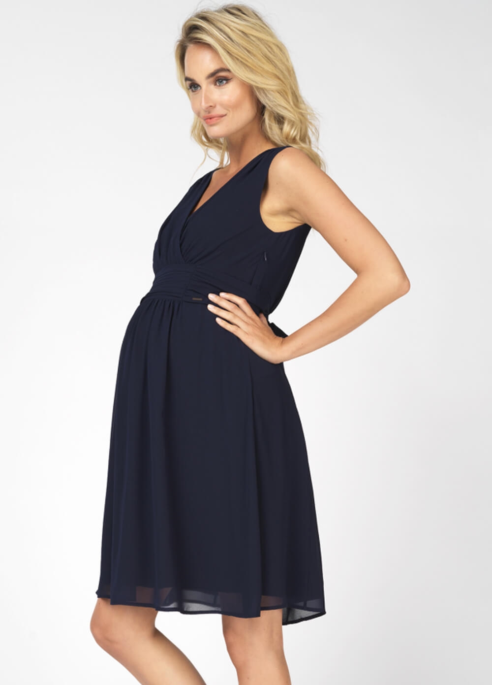 Queen Bee Liane Maternity Cocktail Dress in Dark Blue by Noppies