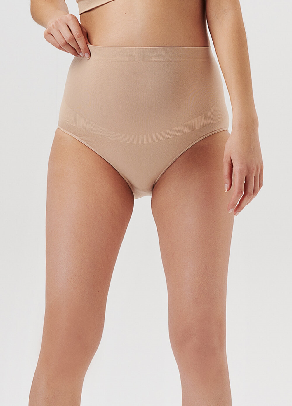 Seamless Over Belly Maternity Briefs in Nude by Noppies