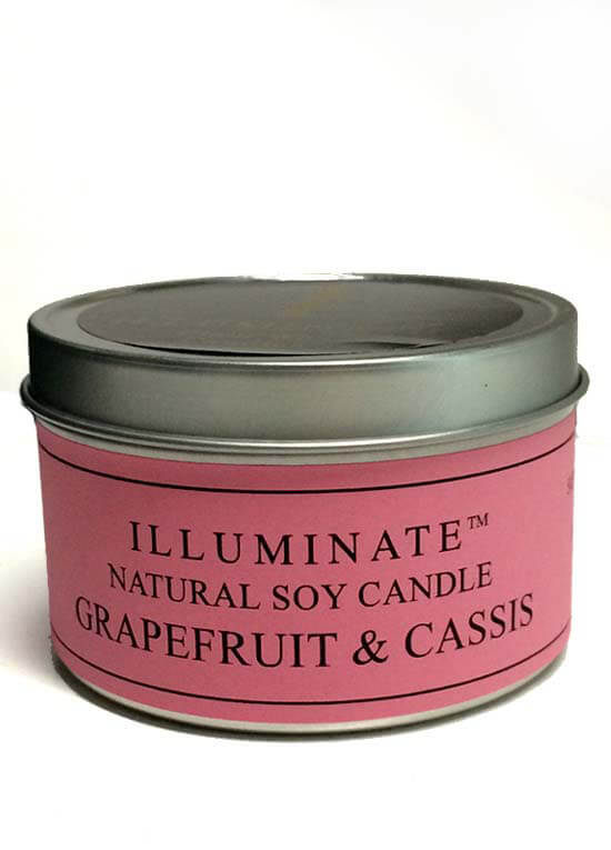 Soybased Candle w Grapefruit & Cassis Fragrance by Illuminate